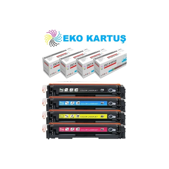 Canon I-Sensys LBP-664CX Muadil Toner Seti Çipli (CRG-055) ürün görseli 1