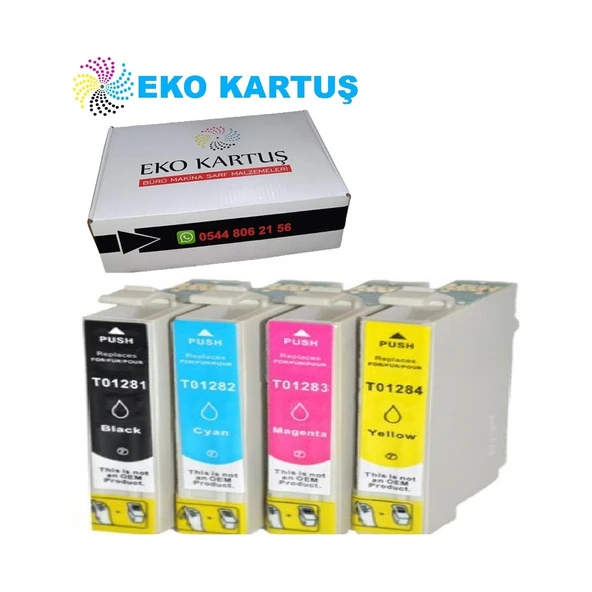 Epson T1281-UYUMLU Muadil Kartuş Siyah ürün görseli 1