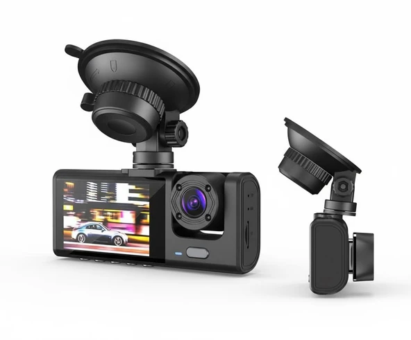 Araç içi Kamera Çift kameralı DVR Ayarlanabilir Açılı Premium Kamera ürün görseli 1