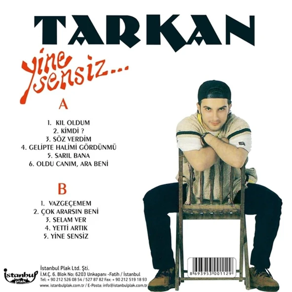 Tarkan Yine Sensiz - Plak - Resim 2