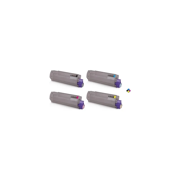 Oki C612N Muadil Toner 4 Renk Set - Resim 2