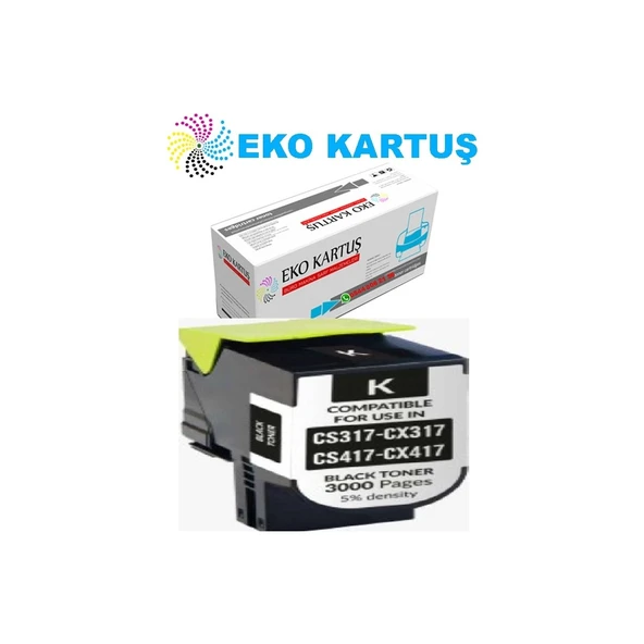 Lexmark CS417DN Muadil Toner 4 Renk Set - Resim 3