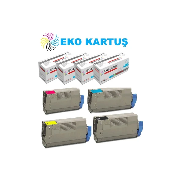 Oki C3200 Muadil Toner 4 Renk Set ürün görseli 1