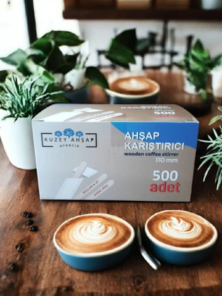 Ahşap Karıştırıcı 2000 Adet Çay Kahve Karıştırma Çubuğu Tahta Karıştırıcı Tahta Kaşık ürün görseli 1