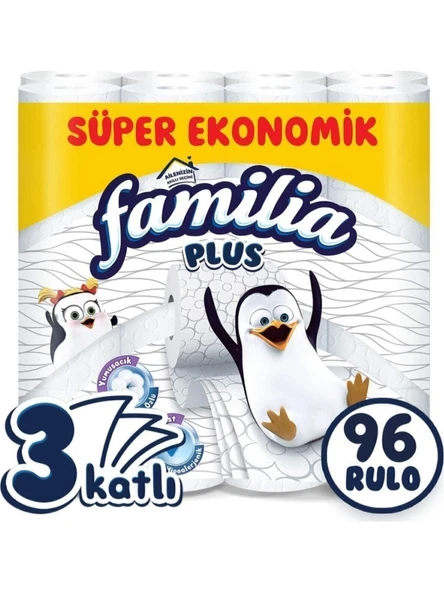 Familia Plus 3 Katlı 96'lı Tuvalet Kağıdı ürün görseli 1
