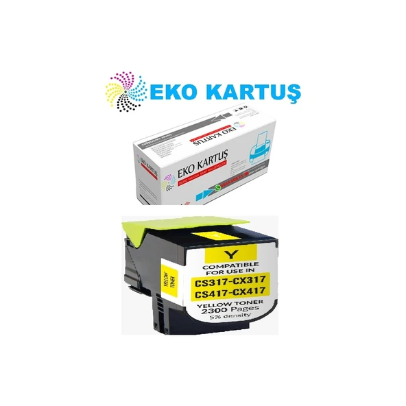 Lexmark CS517DE Muadil Toner 4 Renk Set - Resim 4