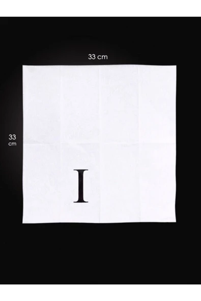 I Harf Peçete 33x33 Cm - Resim 3