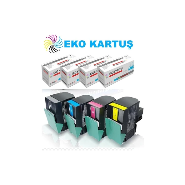 Lexmark CX310/ CX410 / CX510 -80C8SK0 Siyah Muadil Toner ürün görseli 1