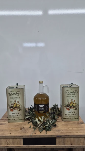 Dorello İlk Hasat Zeytinyağı Teneke & Cam13 Lt ürün görseli 1