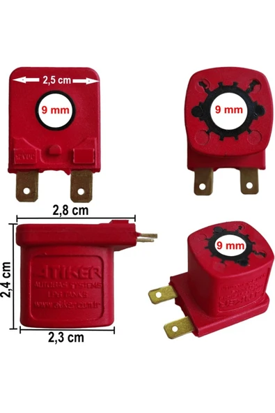 Atiker Karburatörlü Regülatör Bobini 12 Volt 11 Ohm (Kırmızı) ürün görseli 1