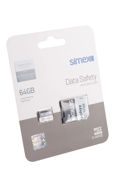 Simex 64 GB Hafıza Kartı SD Kart Adaptörlü 100 Mb/s SH-101 ürün görseli 1