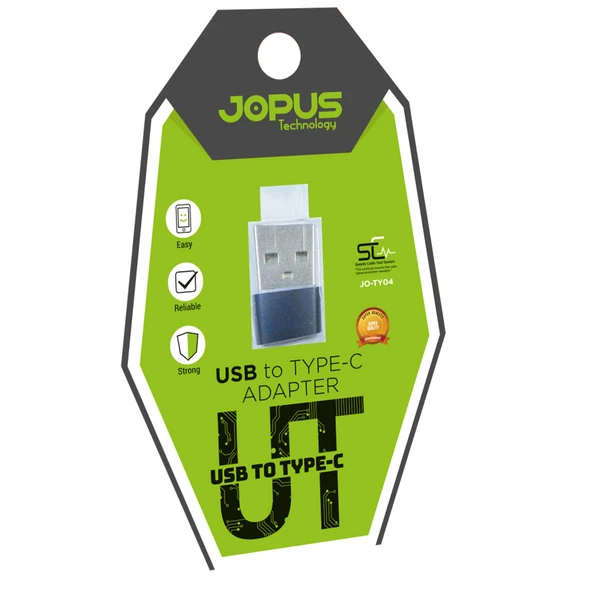 Jopus Usb To Type C Adapter Şarj Çevirici Aparat JO-TY04 ürün görseli 1