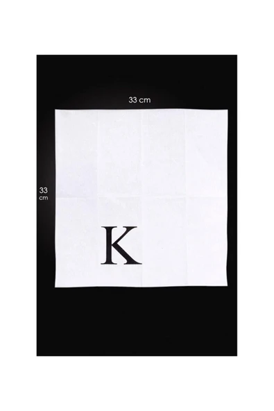 K Harf Peçete 33 cm - Resim 3