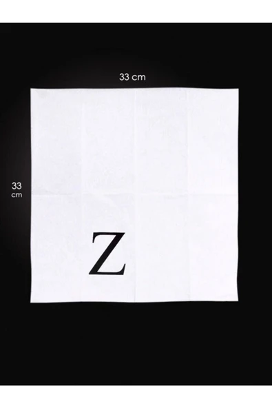 Z Harf Peçete 33x33 Cm - Resim 3