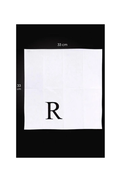 R Harf Peçete 33 cm - Resim 3
