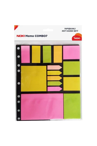 Yapışkanlı Not Kağıdı Memo Combo 7 12707 ürün görseli 1