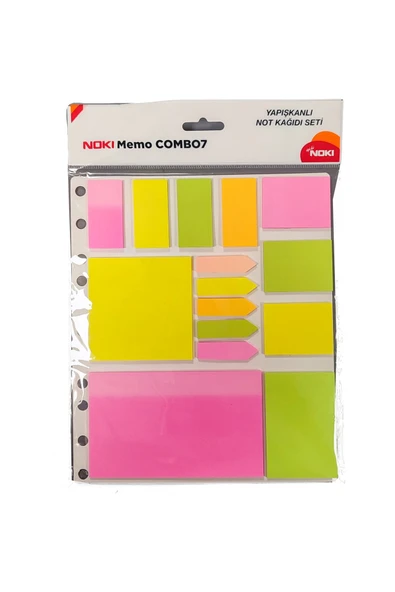 Yapışkanlı Not Kağıdı Seti Memo Combo7 12707 ürün görseli 1