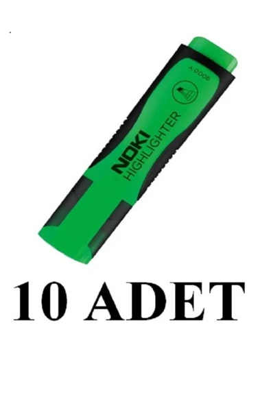 10 Adet Yeşil Fosforlu Kalem 9000 ürün görseli 1