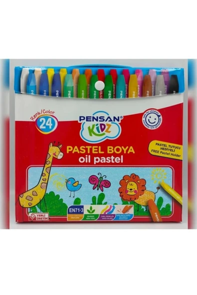Kidz Çantalı Pastel Boya 24 Renk ürün görseli 1