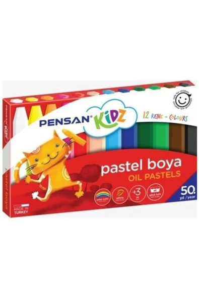 Kidz 12'li Yağlı Pastel Boya ürün görseli 1