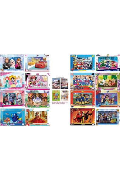 3+ Yaş 24'Lü Puzzle Deneme Seti ve Gumball Boyama Kitabı 16 Syf 4 Adet Hediyemiz...! ürün görseli 1