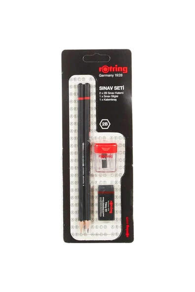 KURŞUN KALEM + SİLGİ + KALEMTIRAŞ SINAV SETİ RO-209068WK 221693 ( 1 ADET FİYATIDIR) ürün görseli 1