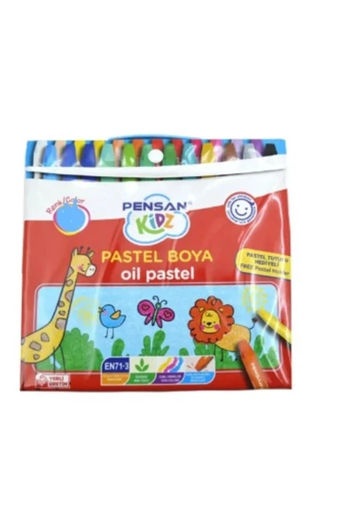 Kidz Pastel Boya Çantalı 18 Renk Pastel Boya ürün görseli 1
