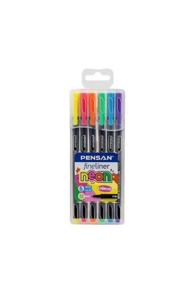 Fineliner 6 Neon Renk 0.4 Uç ürün görseli 1