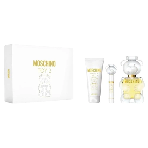 Moschino Toy 2 EDP 100 ml + EDP 10 ml + 100 ml Body Lotion Kadın Parfüm Seti ürün görseli 1