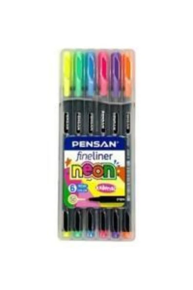 Fineliner 6 Lı Neon Pvc Kutu 6300 ürün görseli 1
