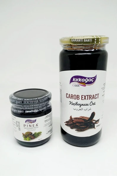 KIRKAĞAÇ Keçiboynuzu Özü (635 Gr) + Kozalak Macunu (240 Gr x 2 Adet) ürün görseli 1