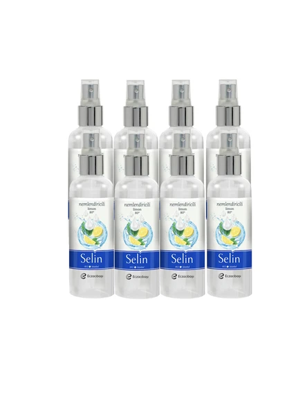 Selin Nemlendirici Limon Kokusuyla 80 Derece Kolonya Sprey 100 ml Ferahlatıcı Etki  100ml x 8 Adet ürün görseli 1