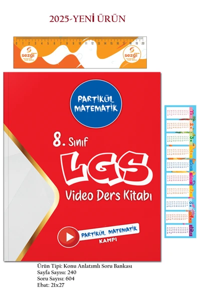 8. Sınıf Partikül Matematik Video Ders Kitabı ürün görseli 1