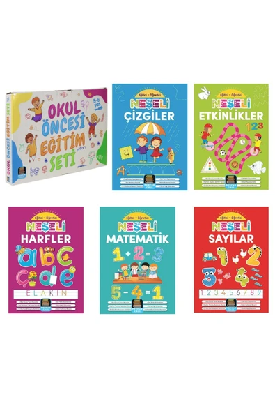 Ema Çocuk Eğitici Ve Öretici Neşeli Etkinlikler 5 Li Set ürün görseli 1
