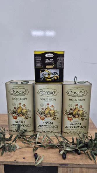 Gemlik Dorello İlk Hasat Zeytinyağı Teneke  16 Lt ürün görseli 1