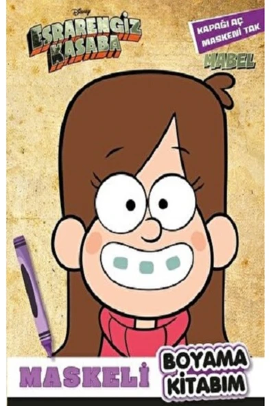 DİSNEY- ESRARENGİZ KASABA MASKELİ BOYAMA KİTABI - MABEL kitabı - Kollektif - Beta Kids ürün görseli 1