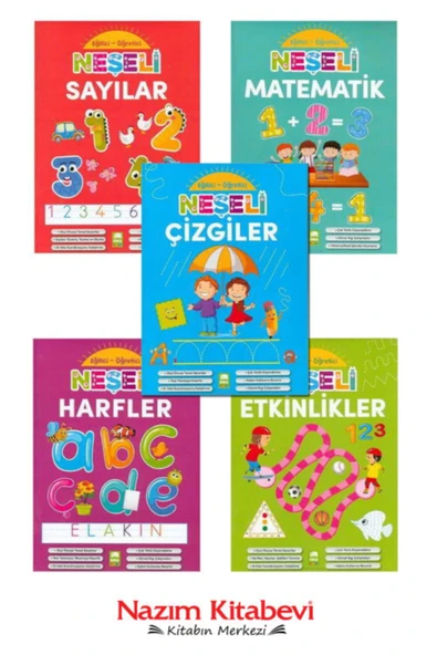 Ema Çocuk Neşeli Seti - Çizgiler & Etkinlikler & Harfler & Matematik & Sayılar ürün görseli 1