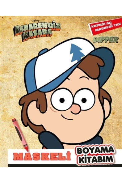 Maskeli Boyama Kitabım Dipper - Esrarengiz Kasaba ürün görseli 1
