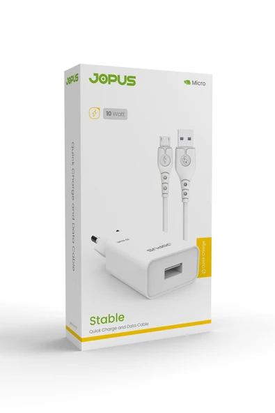 Jopus Usb Micro Hızlı Şarj Adaptörü ve Kablo Seti - Resim 3