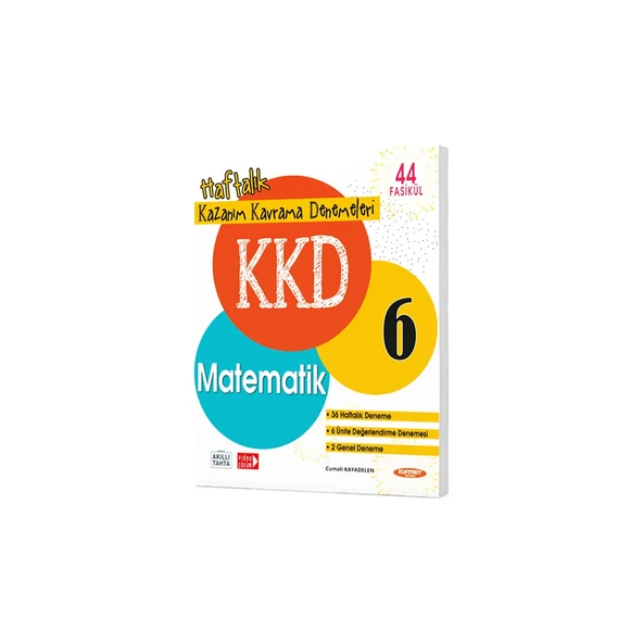 Kurmay Yayınları 6. Sınıf Matematik KKD 44 Fasikül Haftalık Kazanım Kavrama Denemeleri ürün görseli 1
