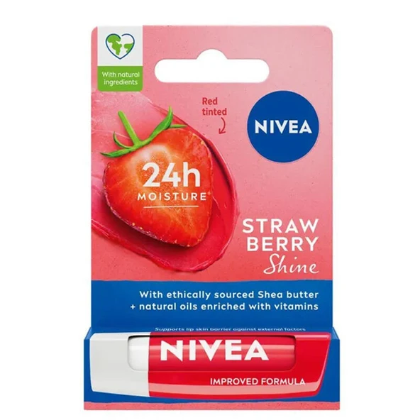 Nivea Çilek Aromalı Dudak Bakım Kremi 4.8 gr ürün görseli 1