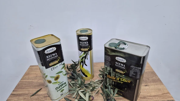 Dorello Taş Baskı Soğuk Sıkım Zeytinyağı  Teneke 6 Lt ürün görseli 1