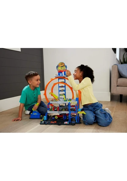 Hot Wheels Cıty Mega Loop Garage JBM74 Lisanslı Ürün - Resim 8