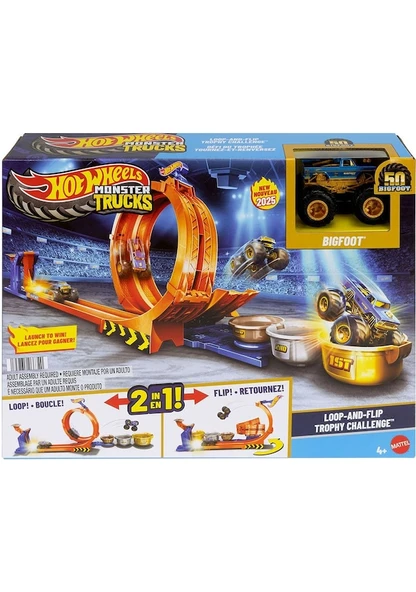 Hot Wheels Monster Trucks Döngü ve Takla JBX64 Lisanslı Ürün ürün görseli 1