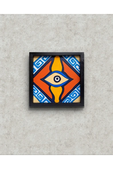 Feoly Art Modern Soyut Tablo – El Boyaması – 22x22 Ev Dekorasyon Tablosu – MDF Üzeri Akrilik ürün görseli 1