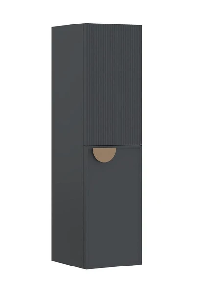 Orka Molino 40 cm Antrasit Banyo Çamaşır Boy Dolabı ürün görseli 1