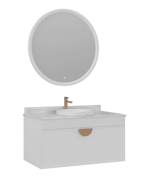 Orka Molino 100 cm Beyaz Banyo Dolabı Takımı ürün görseli 1