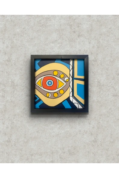 Feoly Art Modern Soyut Tablo – El Boyaması – 22x22 Ev Dekorasyon Tablosu – MDF Üzeri Akrilik ürün görseli 1