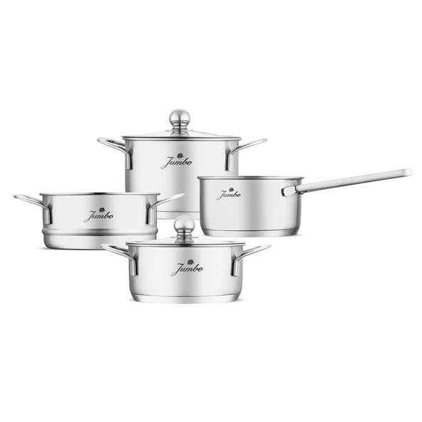 Jumbo New Baby Steel 6 Parça İndüksiyon Tabanlı Çelik Mini Set ürün görseli 1
