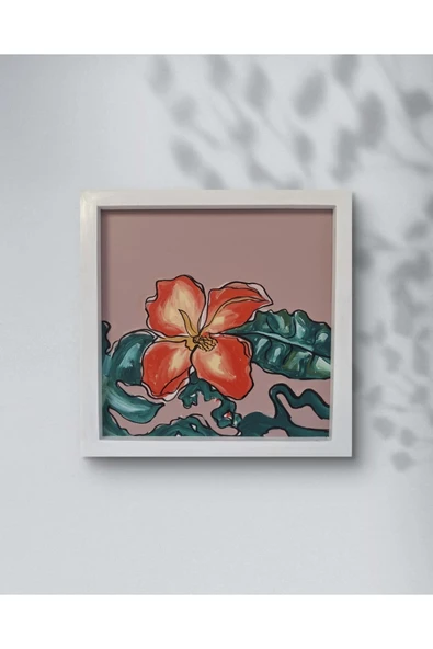 Feoly Art Modern Soyut Tablo – El Boyaması – 22x22 Ev Dekorasyon Tablosu – MDF Üzeri Akrilik ürün görseli 1